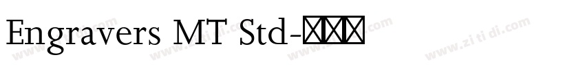 Engravers MT Std字体转换